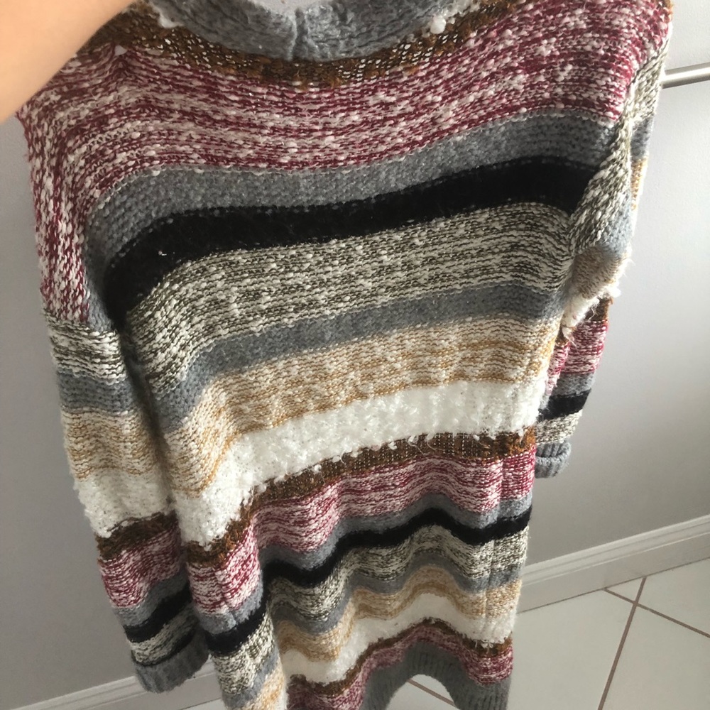 Sun and Shadow long multi colored sweater